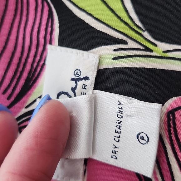 Lilly Pulitzer Lena Dress size 4 Flower Market Sleeveless Midi V Neck Silk - Picture 6 of 9